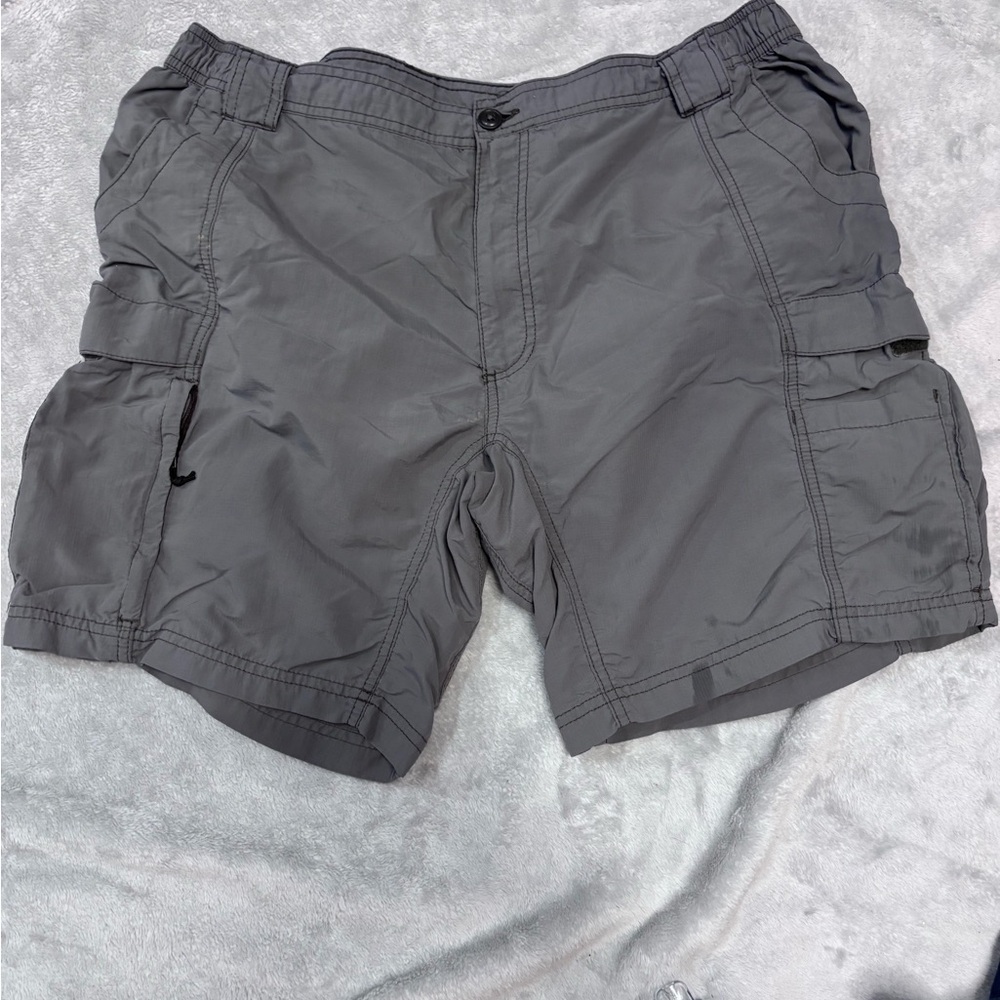 Coleman Gray Cargo Shorts Lightweight Utility